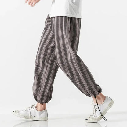 Ichita Harem Pants – Cotton-Linen Streetwear Bottoms