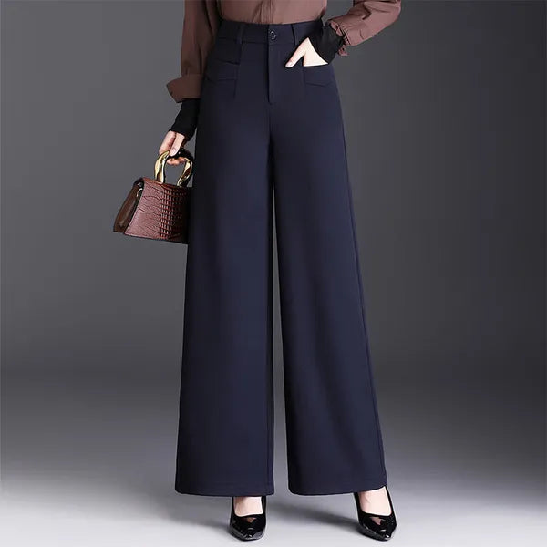 Neor High-Waist Wide-Leg Pants – Fluid & Refined