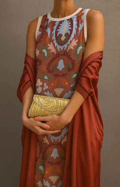 Ravenna Long Dress & Coat Matching Set