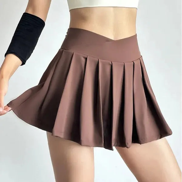 Vani Pleated Skort – Women's Athletic Mini Skirt Shorts