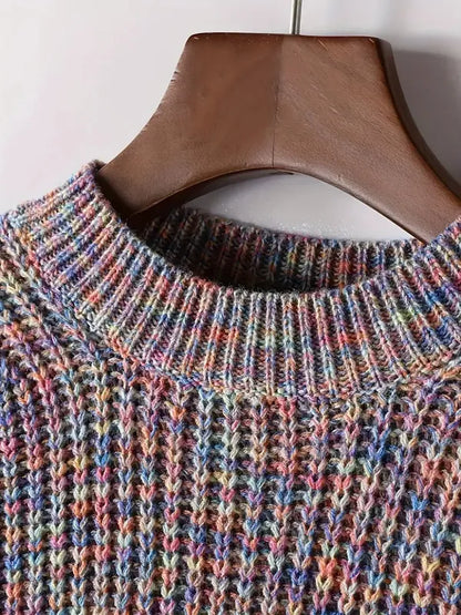 Viona Crop Sweater – Soft Blouson Mock Neck Knit