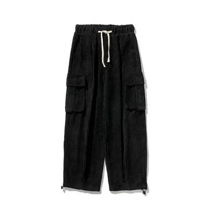 Veluto Corduroy Joggers – Loose Fit with Cargo Pockets
