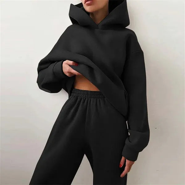 Laura Hoodie Lounge Set – Soft Cotton Blend & Joggers