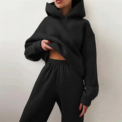 Laura Hoodie Lounge Set – Soft Cotton Blend & Joggers