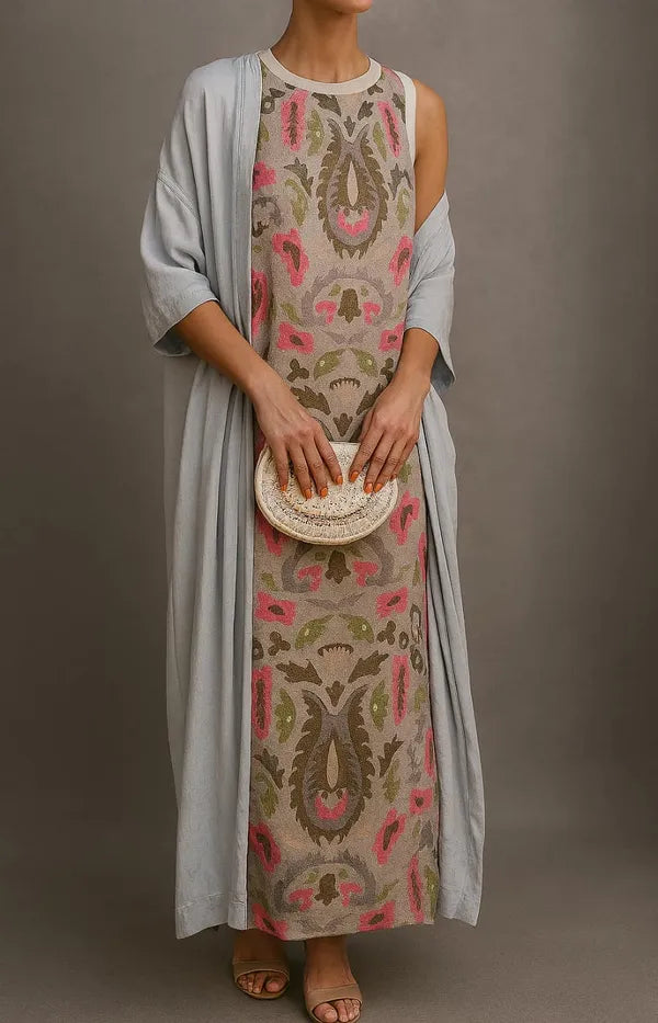 Ravenna Long Dress & Coat Matching Set
