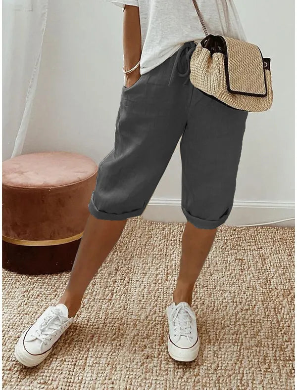 Brinley Lightweight Women's Capri – Breathable Summer Pants