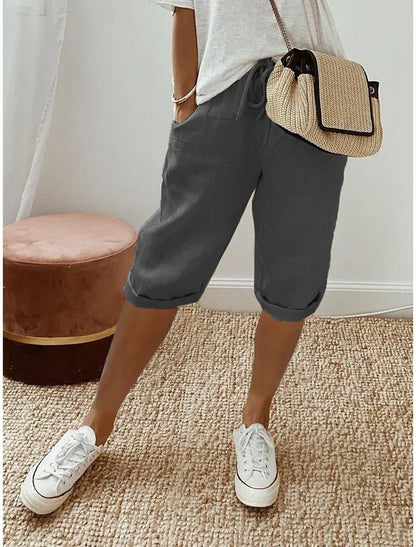 Brinley Lightweight Women's Capri – Breathable Summer Pants