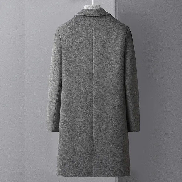 Men's Wool Blend Overcoat – Tailored & Warm