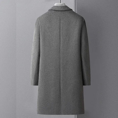 Men's Wool Blend Overcoat – Tailored & Warm