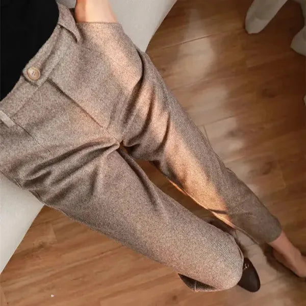 Jack Wool Trousers – High-Waist Pleated Tailored Fit