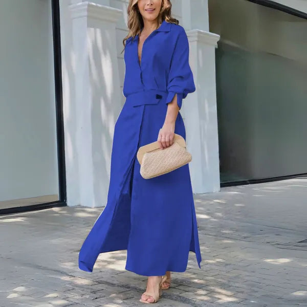 Celeste Maxi Dress – Flowy V-Neck Women's Maxi