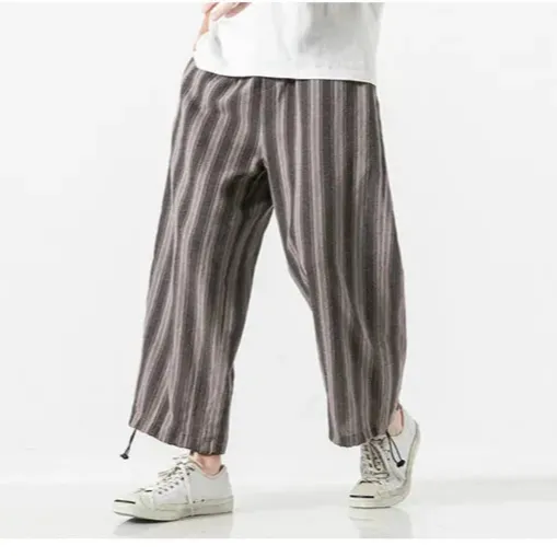 Ichita Harem Pants – Cotton-Linen Streetwear Bottoms