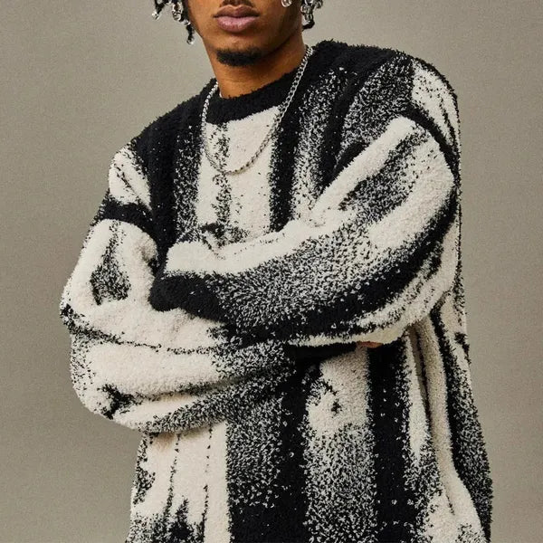Amric Abstract Cotton Blend Sweater