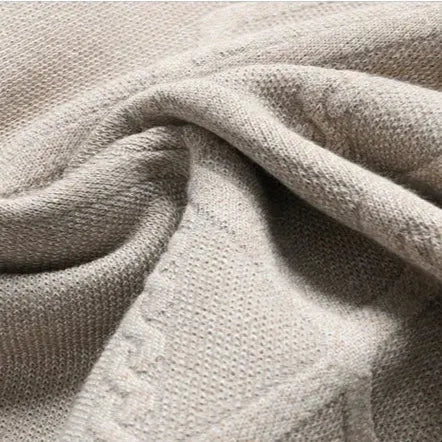 Marvin Sweater – Diamond Knit Cotton Wool Crewneck
