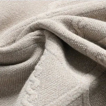 Marvin Sweater – Diamond Knit Cotton Wool Crewneck