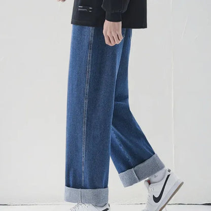 Revan Wide-Leg Jeans – Premium Denim & Drawstring Waist