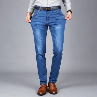 Noir Denim Jeans – Stretch Slim Fit, Sleek Dark Finish
