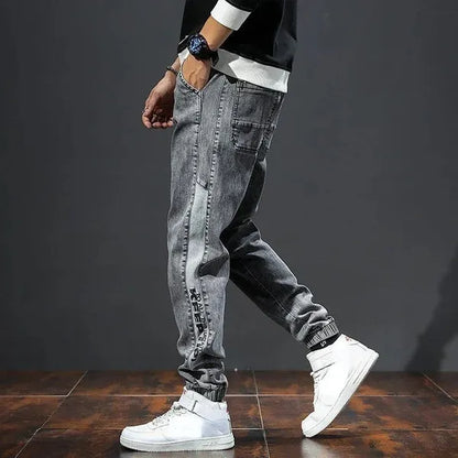 Grezzo Denim Joggers – Rugged Washed Denim Comfort