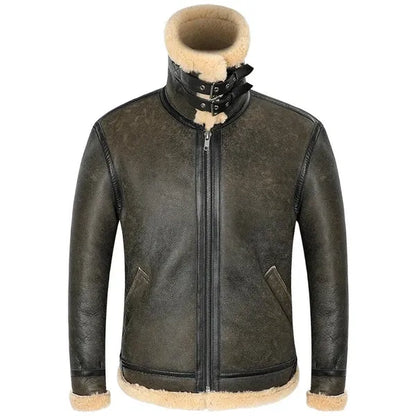 Mason Wool Jacket – Genuine Leather & Rugged Style