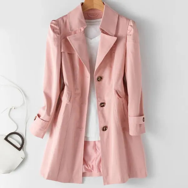 Bella Trench Coat – Water-Resistant & Tailored