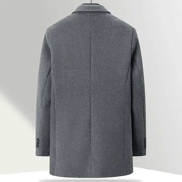 Eldon Wool Coat – Brushed-Wool Blend, Lapel Collar
