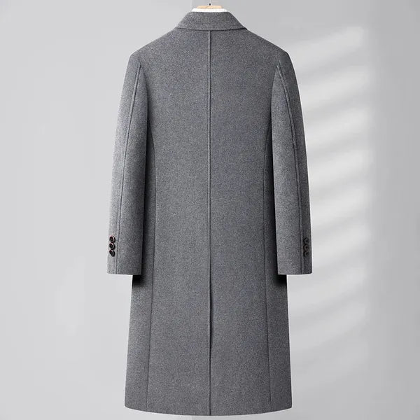 Men's Cashmere Overcoat – Double-Breasted Luxury Coat