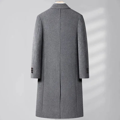 Men's Cashmere Overcoat – Double-Breasted Luxury Coat