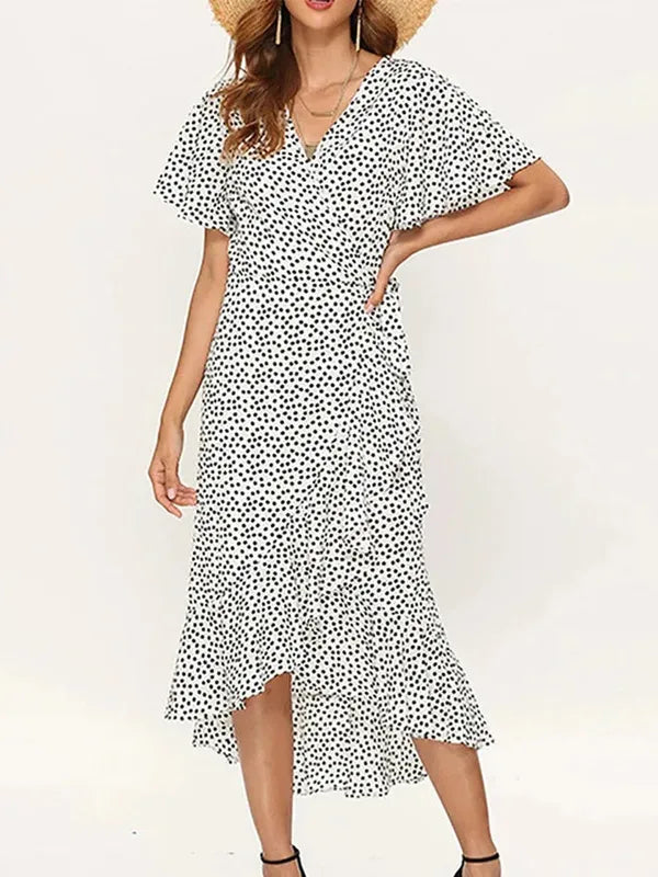 Valeria Floral V-Neck Maxi Dress