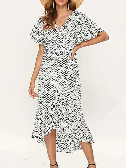 Valeria Floral V-Neck Maxi Dress