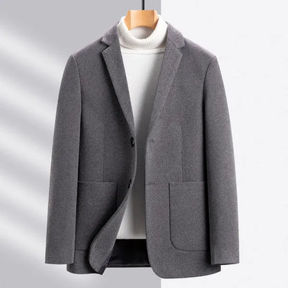 Genoa Wool Coat – Tailored 100% Wool Overcoat