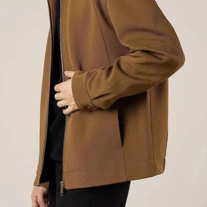 Camvic Jacket – Slim Fit Zip-Up with Turn-Down Collar