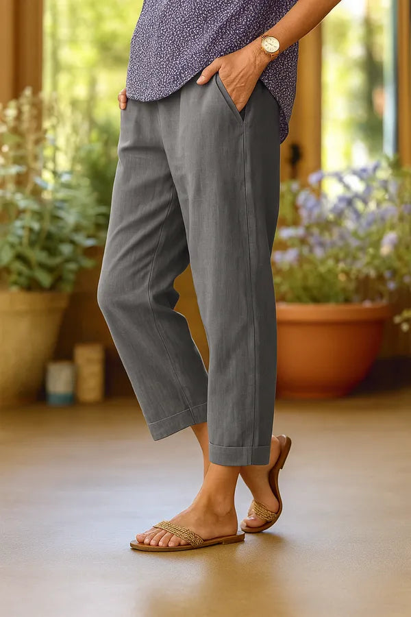 Solana Lightweight Straight-Leg Trousers for Men