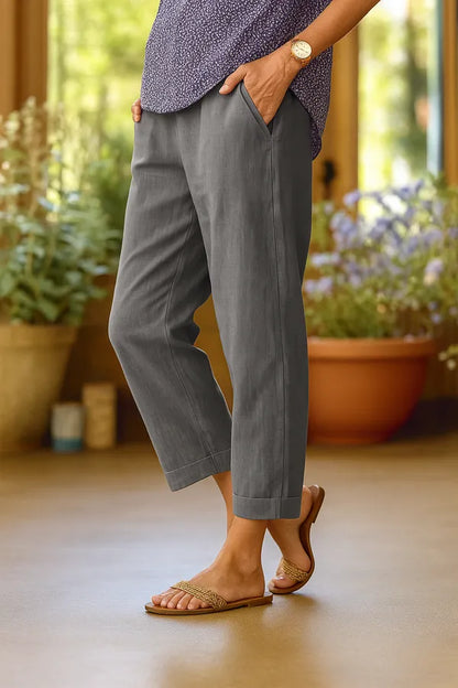 Solana Lightweight Straight-Leg Trousers for Men