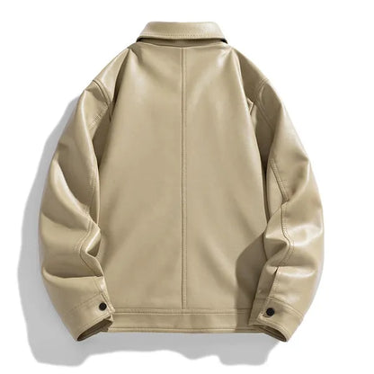 Khaver Vegan Leather Moto Jacket