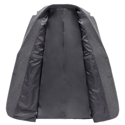 Genoa Wool Coat – Tailored 100% Wool Overcoat
