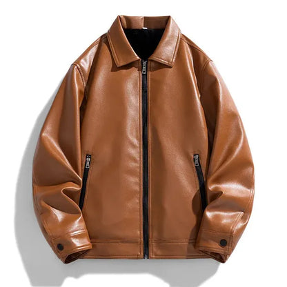 Khaver Vegan Leather Moto Jacket