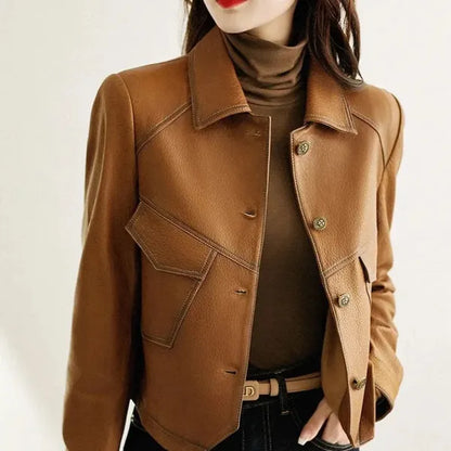Romana Faux Leather Jacket – Cruelty-Free & Tailored