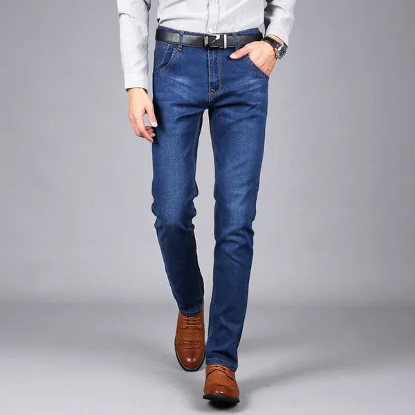 Noir Denim Jeans – Stretch Slim Fit, Sleek Dark Finish
