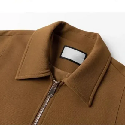 Camvic Jacket – Slim Fit Zip-Up with Turn-Down Collar