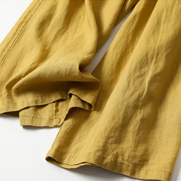 Calça Bellamy Cintura Alta Perna Larga - Conforto Premium