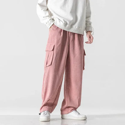 Veluto Corduroy Joggers – Loose Fit with Cargo Pockets