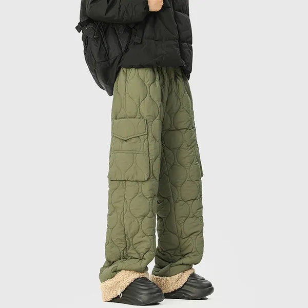 Felita Quilted Wide-Leg Pants – Fleece-Lined & Cozy