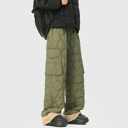Felita Quilted Wide-Leg Pants – Fleece-Lined & Cozy