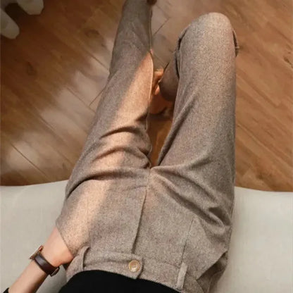 Jack Wool Trousers – High-Waist Pleated Tailored Fit
