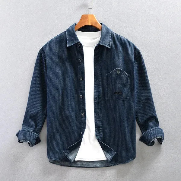 Brano Striped Denim Jacket – Spring Layering Essential