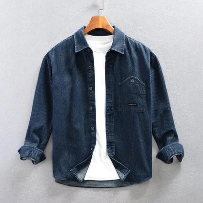 Brano Striped Denim Jacket – Spring Layering Essential