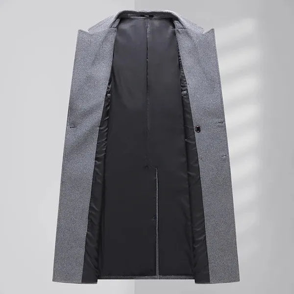 Men's Cashmere Overcoat – Double-Breasted Luxury Coat