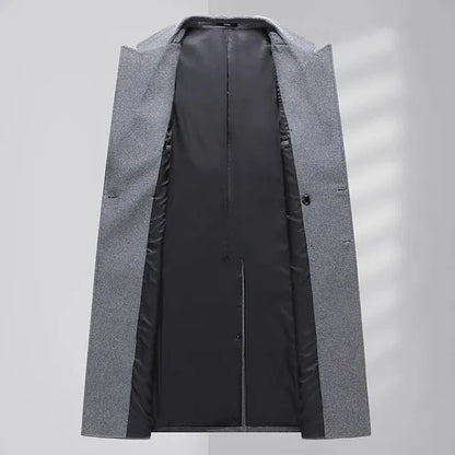 Men's Cashmere Overcoat – Double-Breasted Luxury Coat