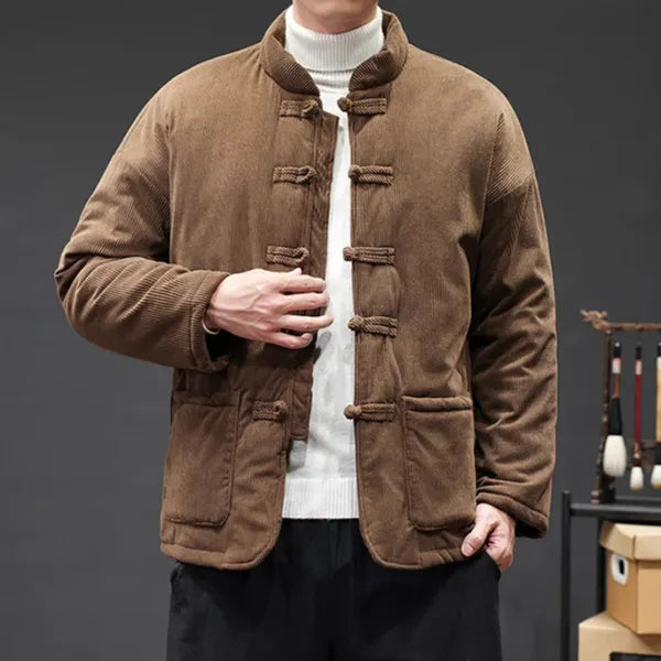 Kai Corduroy Jacket – Tang Suit-Inspired Winter Coat