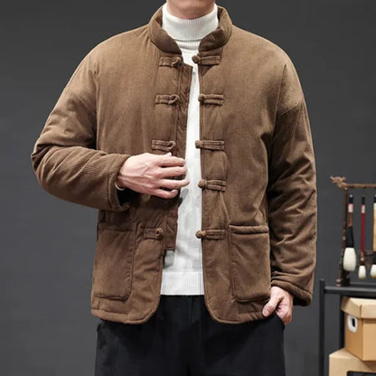 Kai Corduroy Jacket – Tang Suit-Inspired Winter Coat